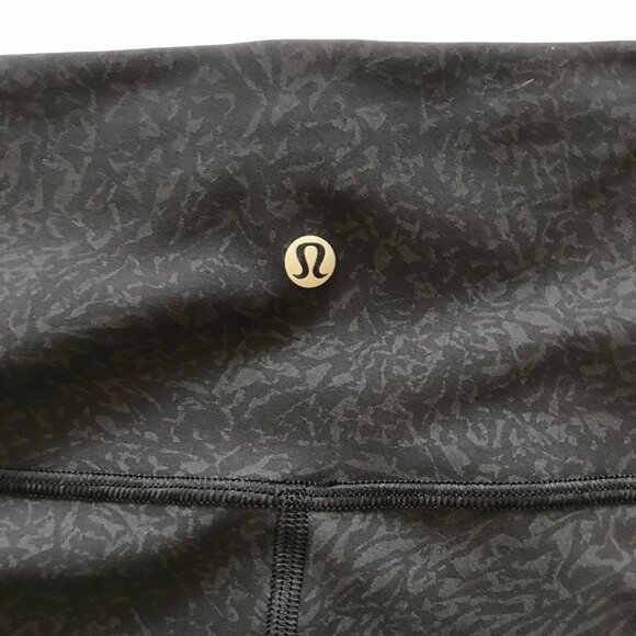 Lululemon InStill High Rise Tight Leggings Womens 4 Black Granite 25" Inseam Run - Picture 11 of 12